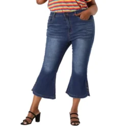 Agnes Orinda Plus Size Jeans For Women Side Slit Bootcut Button Decor Wide Leg Skinny Denim Pants 10 Agnes Orinda Plus Size Jeans For Women Side Slit Bootcut Button Decor Wide Leg Skinny Denim Pants -Lady Clothing Store GUEST ace05f97 4c33 4e12 8c3b 61fc67b452f7