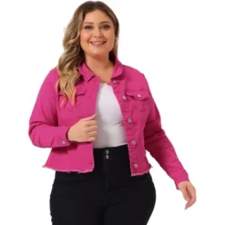 Agnes Orinda Women's Plus Size Classic Denim Casual Long Sleeve Fashion Jean Jackets -Lady Clothing Store GUEST acfca354 1815 4911 865e c93533a59b38