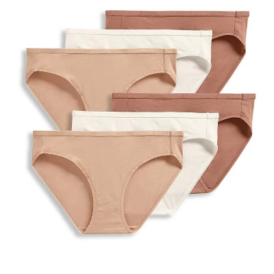 Jockey Women's Organic Cotton Stretch Logo Bikini - 6 Pack 5 Jockey Women's Organic Cotton Stretch Logo Bikini - 6 Pack - Image 3