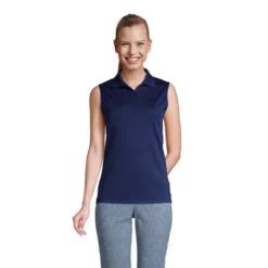 Lands' End Women's Tall Sleeveless Supima Cotton Polo Shirt -Lady Clothing Store GUEST af108499 8be9 4908 9317 66411af64e0a