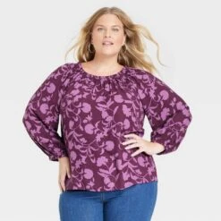 Women's Elbow Sleeve Popover Top - Knox Rose™ -Lady Clothing Store GUEST af8d7eb3 4d22 4980 b84d 93221ca0af3c