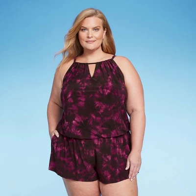 Women's UPF 50 High Neck Swim Romper With Pockets One Piece Swimsuit - Aqua Green® 12 Women's UPF 50 High Neck Swim Romper With Pockets One Piece Swimsuit - Aqua Green® - Image 10