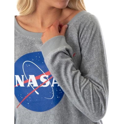 NASA Meatball Logo Juniors' Loungewear Long Sleeve Lounge Sleep Top NASA Meatball Logo 4 NASA Meatball Logo Juniors' Loungewear Long Sleeve Lounge Sleep Top NASA Meatball Logo - Image 2