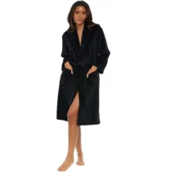 Women's Classic Soft Jacquard Bathrobe, Plush Robe -Lady Clothing Store GUEST b531445a 19f6 4755 b25e dd7b1761dc1f