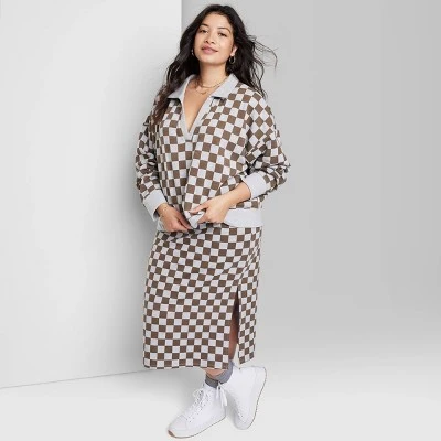 Women's Ascot + Hart Collared Checkered Long Sleeved Graphic Pullover 8 Women's Ascot + Hart Collared Checkered Long Sleeved Graphic Pullover - Image 6