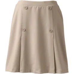 Lands' End Lands' End School Uniform Women's Ponte Button Front Skort -Lady Clothing Store GUEST b98ceda4 68e0 45ed 9af3 4d5d8dc03e39
