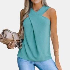 Women's Crisscross Halter Top - Cupshe -Lady Clothing Store GUEST bb0ee9ec 401b 478c 8172 231166f800ab