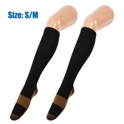 Unique Bargains Copper Stockings Compression Socks For Women Men For Running 6 Pair 5 Unique Bargains Copper Stockings Compression Socks For Women Men For Running 6 Pair - Image 3