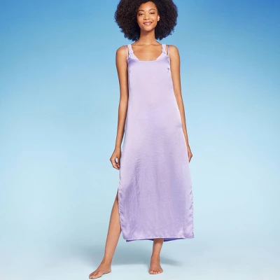Women's Cowl Back Cover Up Slip Dress - Shade & Shore™ Light Purple 6 Women's Cowl Back Cover Up Slip Dress - Shade & Shore™ Light Purple - Image 4