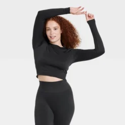Women's Seamless Long Sleeve Crop Top - All In Motion™ -Lady Clothing Store GUEST bd751bb8 d1c5 45d6 8f76 f973df423bfc