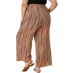 Agnes Orinda Women's Plus Size Boho Palazzo Lounge Wide Leg Pants With Elastic Waist And Stripe 16 Agnes Orinda Women's Plus Size Boho Palazzo Lounge Wide Leg Pants With Elastic Waist And Stripe -Lady Clothing Store GUEST bec6bd60 941b 407d b4ee 9655a5213033