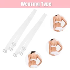 Unique Bargains ABS Non-Slip Adjustable Invisible Clear Bra Shoulder Strap Transparent 3 Pair -Lady Clothing Store GUEST bf532c8a 5cd2 46b2 9a71 ff1a1d563f95