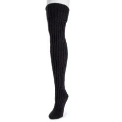 MUK LUKS Women's Chunky Ribbed Over The Knee Socks
