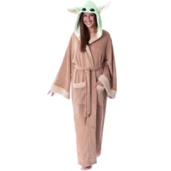 Star Wars The Mandalorian Grogu Baby Yoda Costume Adult Robe Hooded Bathrobe Brown -Lady Clothing Store GUEST c0c3d893 0c00 46dd b7ed 9b53288af39e