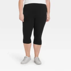 Women's High-Waist Cotton Blend Seamless Capri Leggings - A New Day™ -Lady Clothing Store GUEST c4f72fef aca8 4777 8b7a 128812b1a34f
