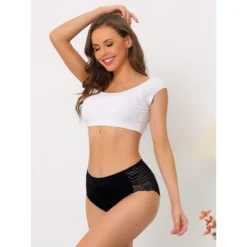 Agnes Orinda Women's Plus Size Panties Underwear Lace Breathable Mid Waist Stretch Briefs -Lady Clothing Store GUEST c55c690b f264 4d24 9fe5 31c9e4bb7d96