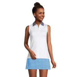 Lands' End Draper James X Lands' End Women's Sleeveless Supima Polo Shirt -Lady Clothing Store GUEST c725e28d 89fd 4236 a85c 1aaf13a2046a