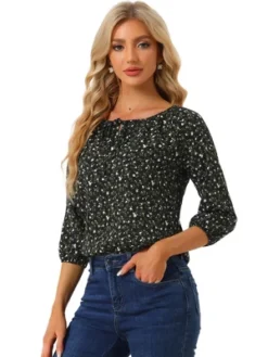 Allegra K Women's Bow Tie Round Neck 3/4 Raglan Sleeve Floral Blouse Tops 25 Allegra K Women's Bow Tie Round Neck 3/4 Raglan Sleeve Floral Blouse Tops -Lady Clothing Store GUEST c82a048f e6c2 41c0 ad60 6bfeaadcb9e1
