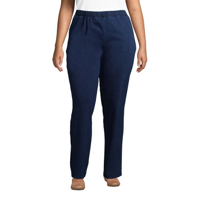 Lands' End Women's Sport Knit High Rise Elastic Waist Pull On Pants 7 Lands' End Women's Sport Knit High Rise Elastic Waist Pull On Pants - Image 5