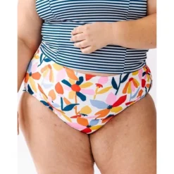 Lime Ricki Women's June Floral/Indigo Stripe Reversible Ultra High-Waist Bottom 11 Lime Ricki Women's June Floral/Indigo Stripe Reversible Ultra High-Waist Bottom -Lady Clothing Store GUEST c8b822ec 087e 4908 9dbb 35b2bc687b19