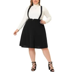 Agnes Orinda Plus Size Suspender Skirt For Women Detachable Strap A-Line Skirts -Lady Clothing Store GUEST c98df45e 8b7b 4695 bc08 08e3ad35de2c