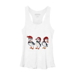 Women's Design By Humans Christmas Puffins By Msmart Racerback Tank Top -Lady Clothing Store GUEST ca5a7e01 e3b8 462c a1ea 2ca745bda474