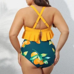 Women's High Waist Ruffled Plus Size Bikini Set - Cupshe 12 Women's High Waist Ruffled Plus Size Bikini Set - Cupshe -Lady Clothing Store GUEST ca986203 a789 498b 9d6a f40d4061e3ec