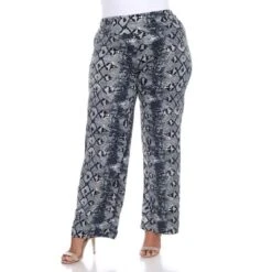 Women's Plus Size Printed Palazzo Pants - White Mark -Lady Clothing Store GUEST cbc6fed4 b548 4ce8 842c fc1d70f57eae
