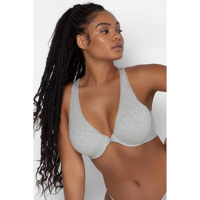 Smart & Sexy Women's Comfort Cotton Front & Back Close Racerback Bra 4 Smart & Sexy Women's Comfort Cotton Front & Back Close Racerback Bra - Image 2