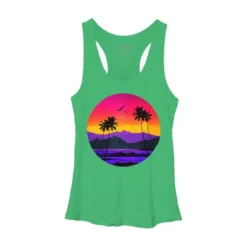 Women's Design By Humans The Color Of Paradise By Clingcling Racerback Tank Top -Lady Clothing Store GUEST ce3292c1 464a 4e44 8729 d6db3851233d
