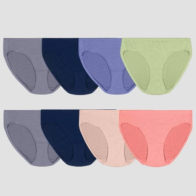 Fruit Of The Loom Women's 6+2 Bonus Pack Breathable Micro-Mesh Bikini Underwear - Colors May Vary 7 Fruit Of The Loom Women's 6+2 Bonus Pack Breathable Micro-Mesh Bikini Underwear - Colors May Vary - Image 5