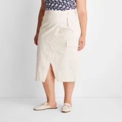 Women's Cargo Wrap Midi Skirt - Future Collective™ With Reese Blutstein -Lady Clothing Store GUEST d53492be d5c4 4eb8 8ccf 6f4df576748f