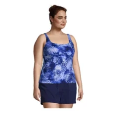 Lands' End Women's Plus Size DD-Cup Chlorine Resistant Square Neck Underwire Tankini Top Swimsuit Adjustable -Lady Clothing Store GUEST d5796b8b fe70 4333 8da3 10c86cb4cc88