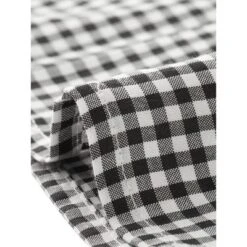 Allegra K Women's Plaid Puff Sleeve Blouse Contrast Collar Button Down Shirt Tops -Lady Clothing Store GUEST d5b039e4 4a3f 4c5b a5a1 19be4c6c5c6f