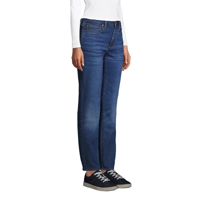 Lands' End Women's Recover Mid Rise Boyfriend Blue Jeans 4 Lands' End Women's Recover Mid Rise Boyfriend Blue Jeans - Image 2