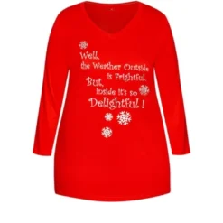 Women's Plus Size Slogan Sleep Top - Red | AVENUE -Lady Clothing Store GUEST d8fee2b4 ba47 43fd bb80 0e8b85160eb9