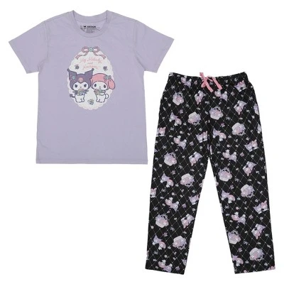 SANRIO Kuromi & My Melody Women's Lavender Sleepwear Set 9 SANRIO Kuromi & My Melody Women's Lavender Sleepwear Set - Image 7