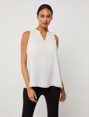 Pleated Sleeveless Maternity Blouse | A Pea In The Pod 3 Pleated Sleeveless Maternity Blouse | A Pea In The Pod