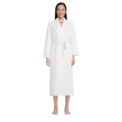 Lands' End Women's Waffle Long Robe -Lady Clothing Store GUEST dd32616c 64ef 4811 9531 525b33b80a2e