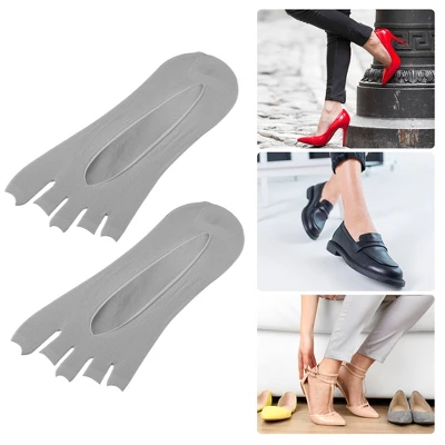 Unique Bargains Women's Breathable Nylon Split Toe Compression Socks Non Slip 6 Pairs 3 Unique Bargains Women's Breathable Nylon Split Toe Compression Socks Non Slip 6 Pairs