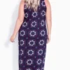 Women's Plus Size Side Split Sleeveless Print Maxi Sleep Dress - Violet | AVENUE 2 Women's Plus Size Side Split Sleeveless Print Maxi Sleep Dress - Violet | AVENUE -Lady Clothing Store GUEST dfc65830 939b 4ce7 a288 4880427cdc99