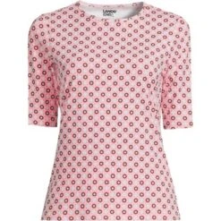 Lands' End Women's Crew Neck Elbow Sleeve Rash Guard UPF 50 Sun Protection Modest Swim Tee -Lady Clothing Store GUEST e1f3f658 b721 4b36 a5d1 69158a503fa9