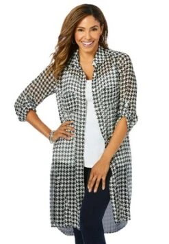 Jessica London Women’s Plus Size Sheer Georgette Mega Tunic -Lady Clothing Store GUEST e47bbb6b 49fa 4777 b55f 01fad4519bf1