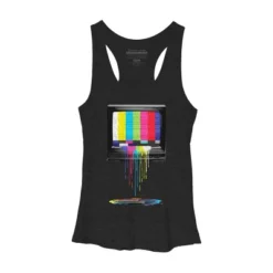 Women's Design By Humans Retro TV By Clingcling Racerback Tank Top -Lady Clothing Store GUEST e4aff5d2 3b01 4e58 aaa2 9f98df92f399