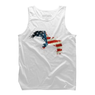 Men's Design By Humans M'erica Eagle 2 By Designpro44 Tank Top 5 Men's Design By Humans M'erica Eagle 2 By Designpro44 Tank Top - Image 3