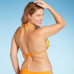Women's Crochet Triangle Bikini Top - Wild Fable™ Orange Multi Striped -Lady Clothing Store GUEST e775dc1d 0be5 48c9 b9b7 63db44200623