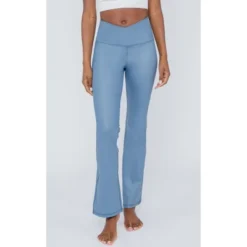 90 Degree By Reflex Interlink High Shine Cire Elastic Free Crossover V-Back Flared Leg Yoga Pants -Lady Clothing Store GUEST e845e769 a8ec 4335 9056 18eab3005863