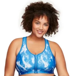 Glamorise Womens Zip Up Front-Closure Sports Wirefree Bra 9266 Blue Tie-Dye 11 Glamorise Womens Zip Up Front-Closure Sports Wirefree Bra 9266 Blue Tie-Dye -Lady Clothing Store GUEST e88eea3b e129 401b a8e5 8b6c3d41256f