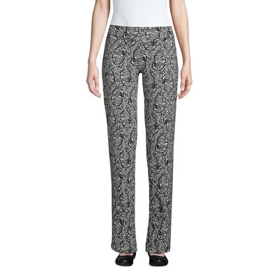 Lands' End Women's Starfish Mid Rise Straight Leg Elastic Waist Pull On Pants 9 Lands' End Women's Starfish Mid Rise Straight Leg Elastic Waist Pull On Pants - Image 7