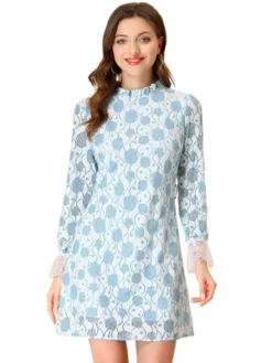 Allegra K Women's Ruffle Crew Neck Formal Elegant Mini Floral Lace Dress 34 Allegra K Women's Ruffle Crew Neck Formal Elegant Mini Floral Lace Dress -Lady Clothing Store GUEST e8daf2cc cf0f 4619 a00c ae72d1b242c7